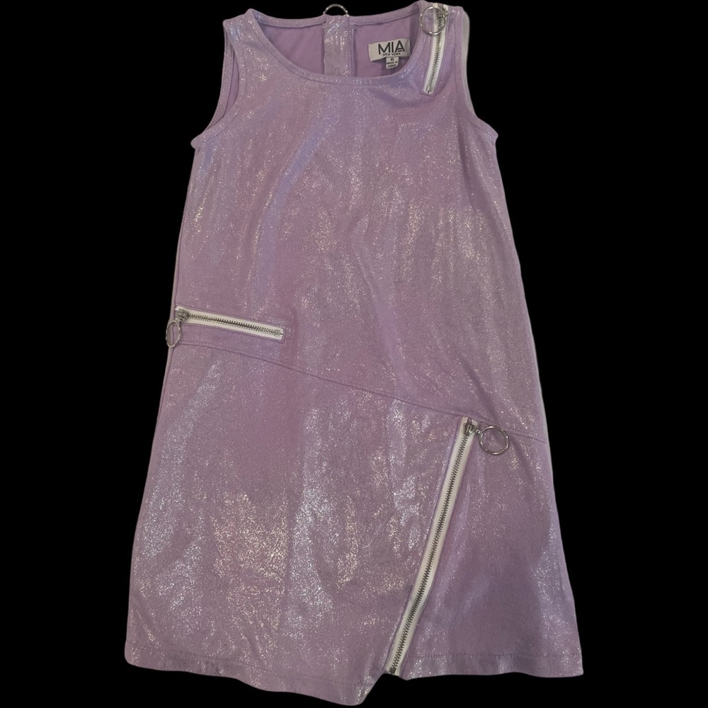 EUC MIA Girls Size 6 Shimmering Purple Dress
